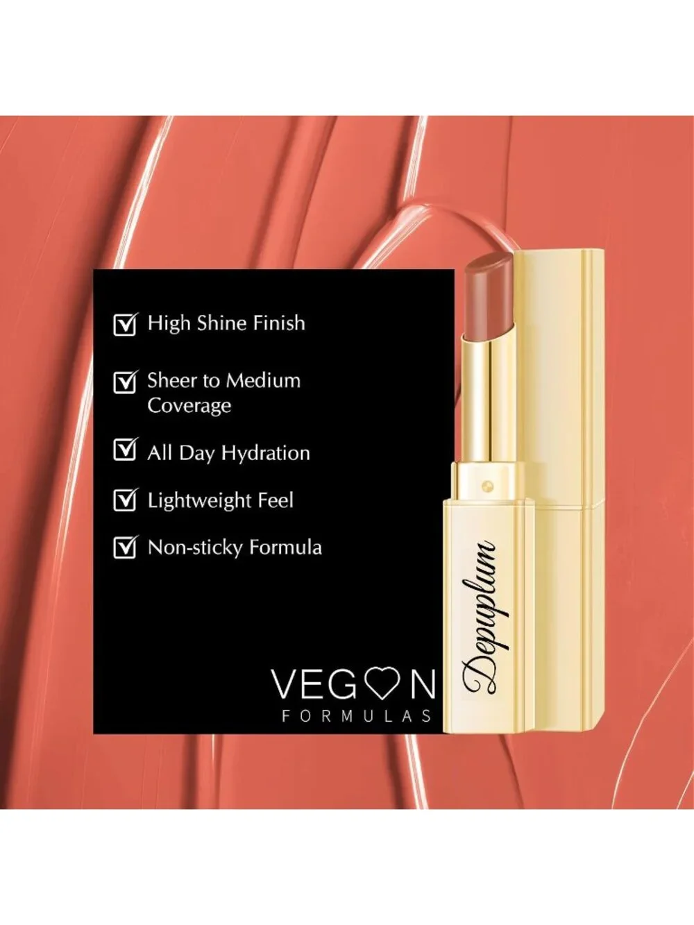 Women's DM103 Milk Tea Glow Reviver Moisture Lip Gloss Creamy Tinted Lip Balm